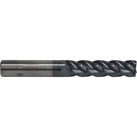 Accupro 01982842 Square End Mill 1/2'' Dia, 2'' LOC, 1/2'' Shank Dia, 4'' OAL, 4 Flutes, Solid Carbide