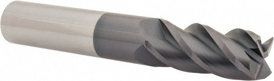 Accupro 01982867 Square End Mill 9/16'' Dia, 1-1/4'' LOC, 9/16'' Shank Dia, 3-1/2'' OAL, 4 Flutes, Solid Carbide