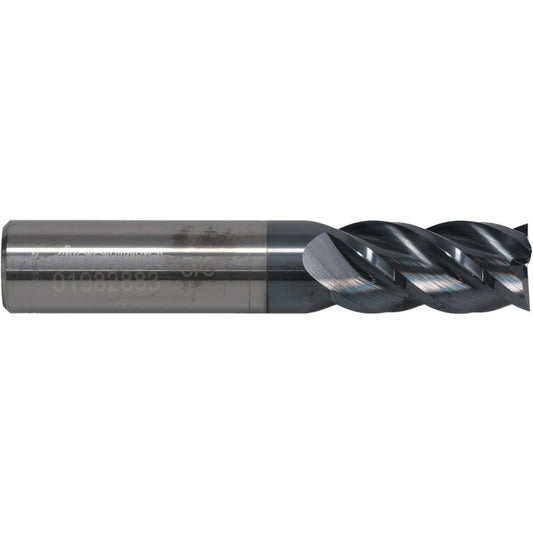 Accupro 01982883 Square End Mill 5/8'' Dia, 1-1/4'' LOC, 5/8'' Shank Dia, 3-1/2'' OAL, 4 Flutes, Solid Carbide