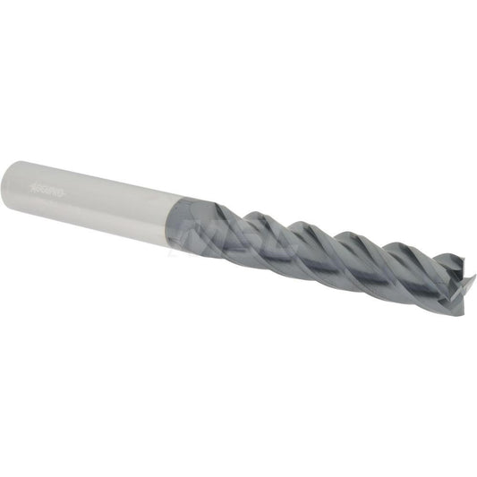 Accupro 01982917 Square End Mill 5/8'' Dia, 3'' LOC, 5/8'' Shank Dia, 6'' OAL, 4 Flutes, Solid Carbide
