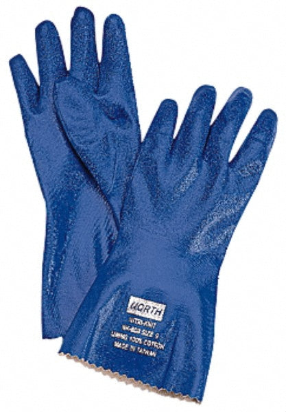 North NK803/9 Chemical Resistant Gloves Large, Nitrile, Supported