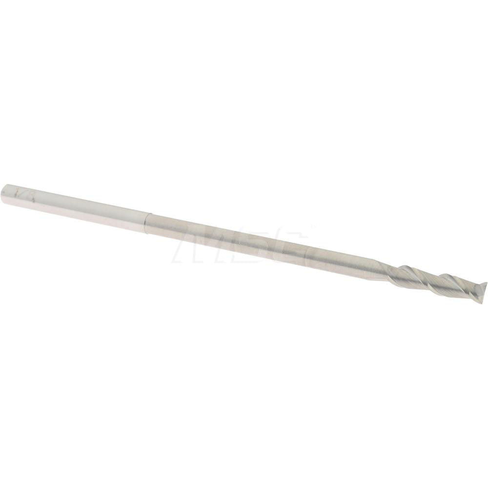 Accupro 02037372 Square End Mill 1/8'' Dia, 1/2'' LOC, 1/8'' Shank Dia, 3'' OAL, 2 Flutes, Solid Carbide