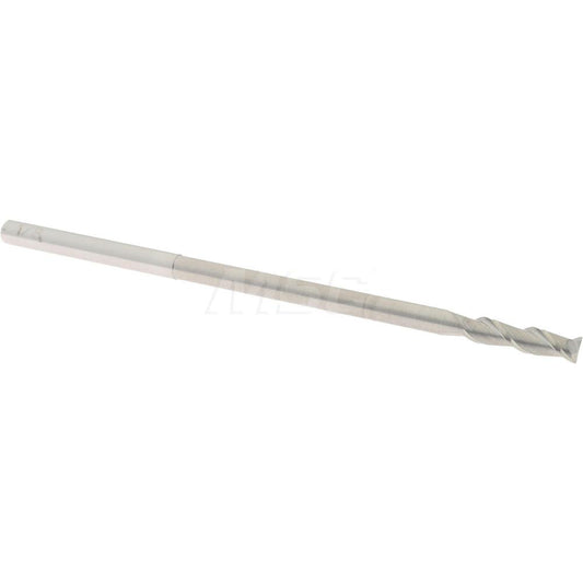 Accupro 02037372 Square End Mill 1/8'' Dia, 1/2'' LOC, 1/8'' Shank Dia, 3'' OAL, 2 Flutes, Solid Carbide