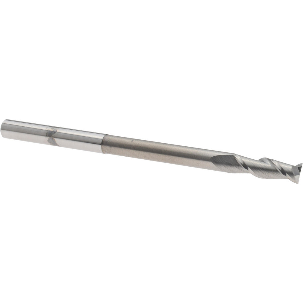 Accupro 02037398 Square End Mill 1/4'' Dia, 3/4'' LOC, 1/4'' Shank Dia, 4'' OAL, 2 Flutes, Solid Carbide