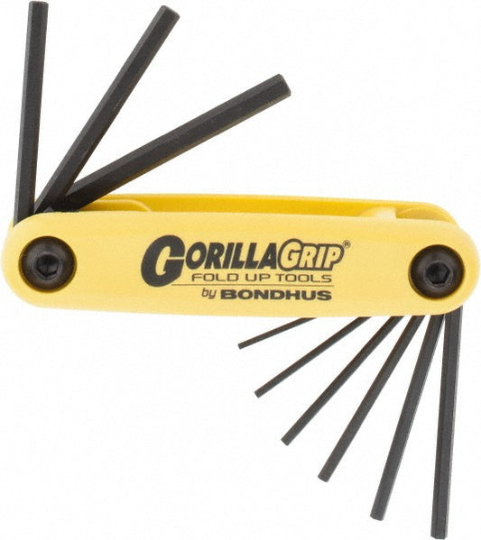 Bondhus 12591 9 Piece Fold-Up Hex Key Set