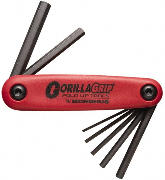 Bondhus 12592 7 Piece Fold-Up Hex Key Set