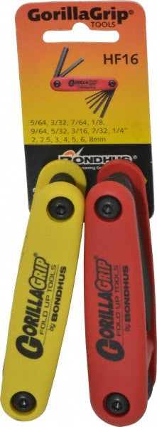 Bondhus 12522 16 Piece Fold-Up Hex Key Set