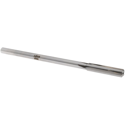 Rock River Tool Inc. 247636 Chucking Reamer 0.3730" Dia, 7" OAL, 1-3/4" Flute Length, Straight Flute, Straight-Cylindrical Shank, Carbide-Tipped