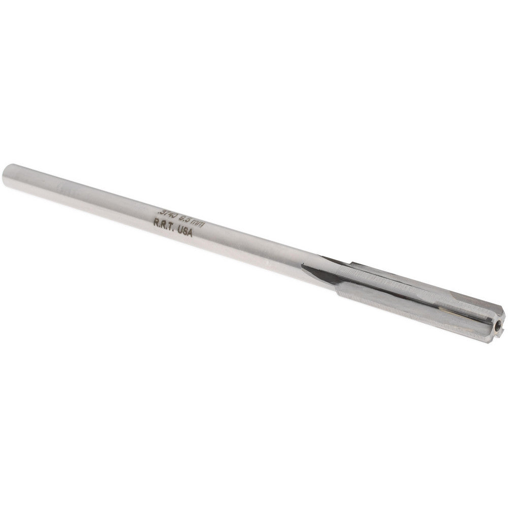 Rock River Tool Inc. 247837 Chucking Reamer 0.3740" Dia, 7" OAL, 1-3/4" Flute Length, Straight Flute, Straight-Cylindrical Shank, Carbide-Tipped