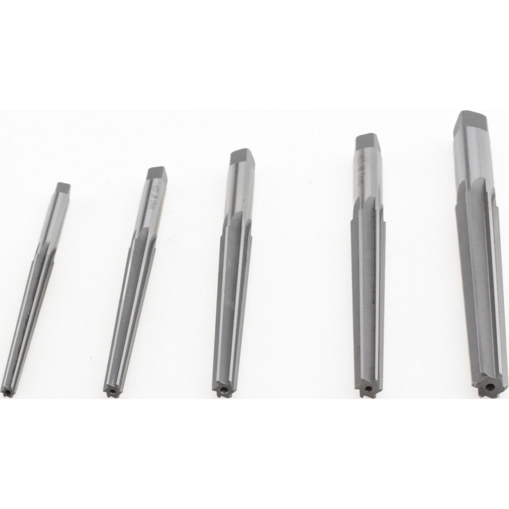 Value Collection 337-6815 5 Piece, #1 to #5 Taper, Straight Shank, Brown & Sharpe Finishing Taper Reamer Set