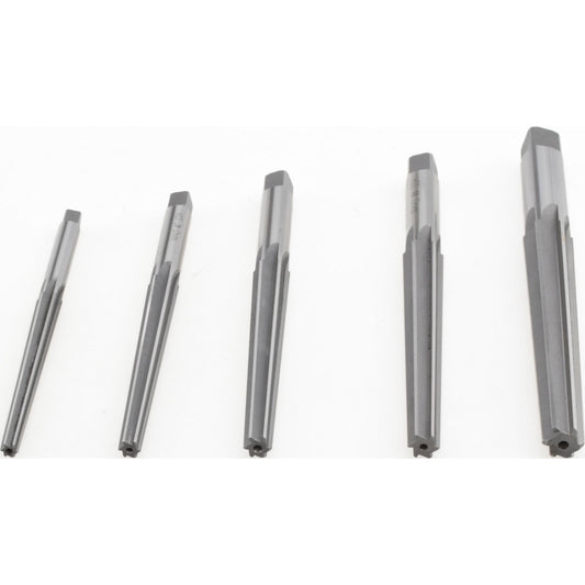 Value Collection 337-6815 5 Piece, #1 to #5 Taper, Straight Shank, Brown & Sharpe Finishing Taper Reamer Set