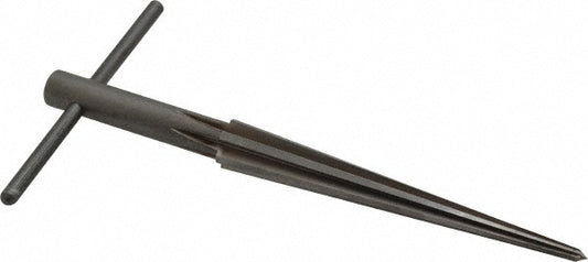 Alvord Polk 04001 1/2" Diam, 1/8" Small End Diam, 3/8" Diam T-Handle Shank, 3-5/8" Flute, Repairman's Reamer
