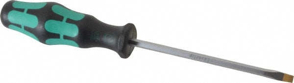 Wera 05007671001 Slotted Screwdriver 5/32" Width, 6-5/8" OAL, 3-1/2" Blade Length
