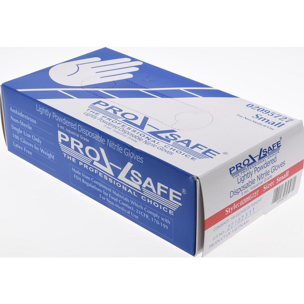 PRO-SAFE PS-63-332/S Disposable Glove Size Small, 5.0 mil, Nitrile, General Purpose Grade, Powdered