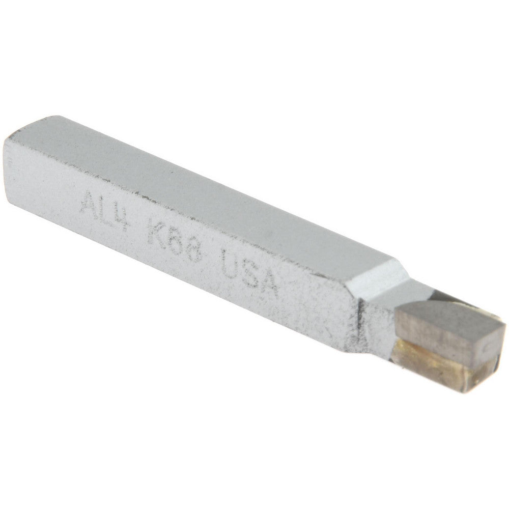 CLAPP & HANEY BRAZED TOOL 44014 Single Point Tool Bit AL-4, 1/4" Shank Width, 1/4" Shank Height, K68 Solid Carbide Tip, Left Hand