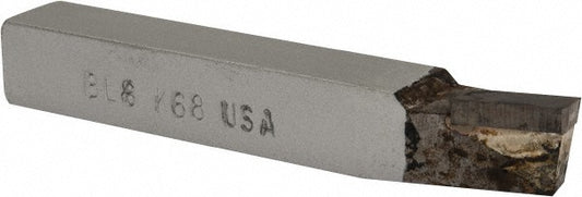 CLAPP & HANEY BRAZED TOOL 47027 Single Point Tool Bit BL-8, 1/2" Shank Width, 1/2" Shank Height, K68 Solid Carbide Tip, Left Hand
