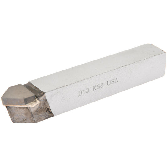 CLAPP & HANEY BRAZED TOOL 47043 Single Point Tool Bit D-10, 5/8" Shank Width, 5/8" Shank Height, K68 Solid Carbide Tip, Neutral