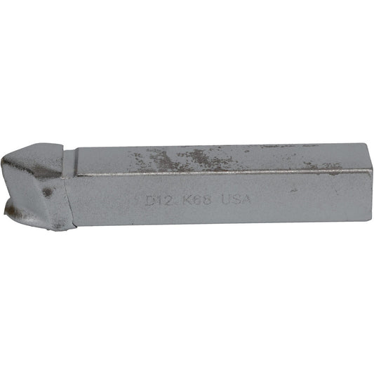 CLAPP & HANEY BRAZED TOOL 47044 Single Point Tool Bit D-12, 3/4" Shank Width, 3/4" Shank Height, K68 Solid Carbide Tip, Neutral