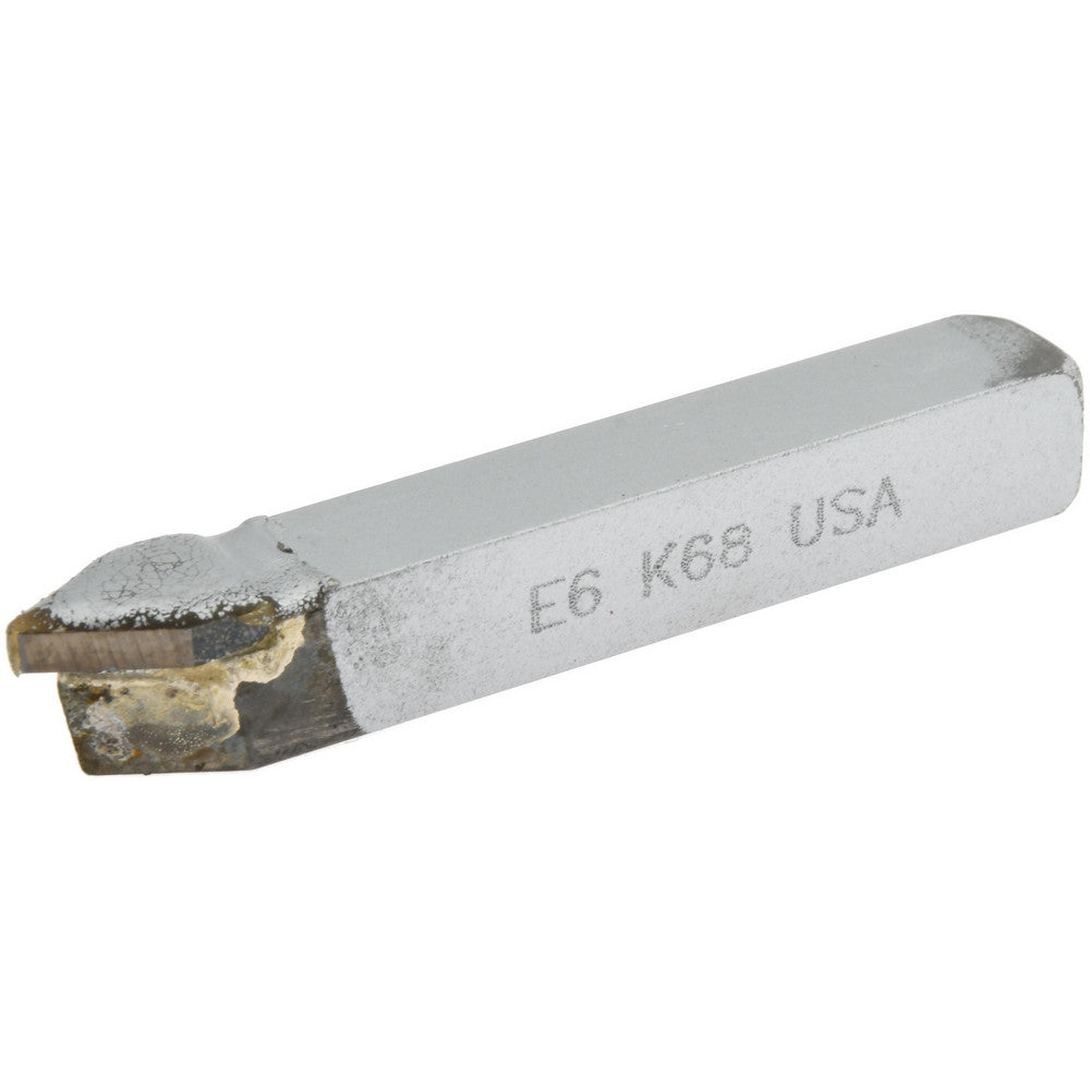 Clapp & Haney Brazed Tool 47048 Single Point Tool Bit E-6, 3/8" Shank Width, 3/8" Shank Height, K68 Solid Carbide Tip, Neutral