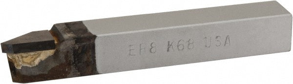 CLAPP & HANEY BRAZED TOOL 47055 Single Point Tool Bit ER-8, 1/2" Shank Width, 1/2" Shank Height, K68 Solid Carbide Tip, Right Hand