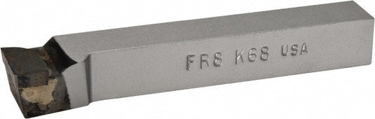 CLAPP & HANEY BRAZED TOOL 47063 Single Point Tool Bit FR-8, 1/2" Shank Width, 1/2" Shank Height, K68 Solid Carbide Tip, Right Hand