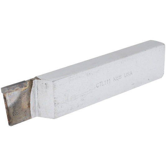 CLAPP & HANEY BRAZED TOOL 47101 Single Point Tool Bit CT-111, 1/2" Shank Width, 1" Shank Height, K68 Solid Carbide Tip, Left Hand