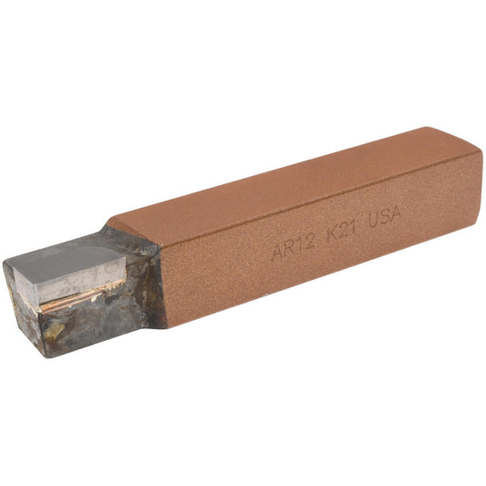 CLAPP & HANEY BRAZED TOOL 47111 Single Point Tool Bit AR-12, 3/4" Shank Width, 3/4" Shank Height, K21 Solid Carbide Tip, Right Hand