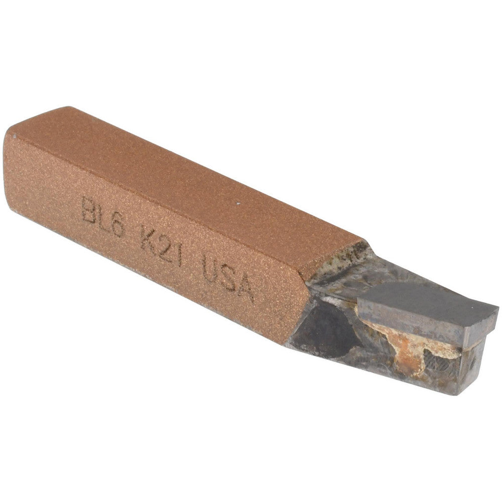 CLAPP & HANEY BRAZED TOOL 47131 Single Point Tool Bit BL-6, 3/8" Shank Width, 3/8" Shank Height, K21 Solid Carbide Tip, Left Hand