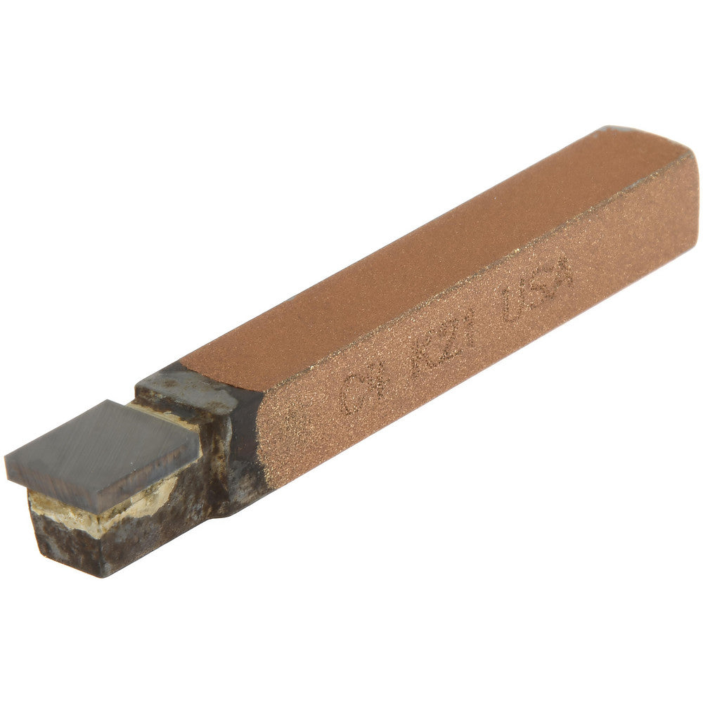 CLAPP & HANEY BRAZED TOOL 47137 Single Point Tool Bit C-4, 1/4" Shank Width, 1/4" Shank Height, K21 Solid Carbide Tip, Neutral