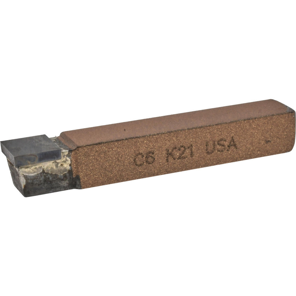 CLAPP & HANEY BRAZED TOOL 45352 Single Point Tool Bit C-6, 3/8" Shank Width, 3/8" Shank Height, K21 Solid Carbide Tip, Neutral