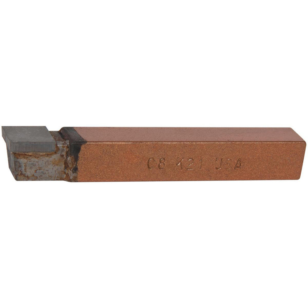 CLAPP & HANEY BRAZED TOOL 47140 Single Point Tool Bit C-8, 1/2" Shank Width, 1/2" Shank Height, K21 Solid Carbide Tip, Neutral