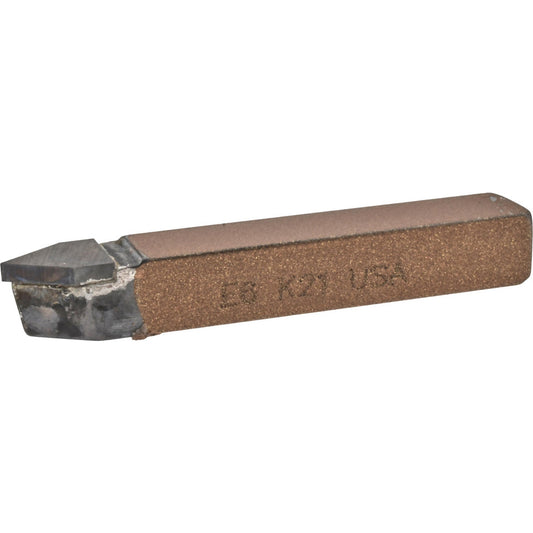 CLAPP & HANEY BRAZED TOOL 44759 Single Point Tool Bit E-6, 3/8" Shank Width, 3/8" Shank Height, K21 Solid Carbide Tip, Neutral
