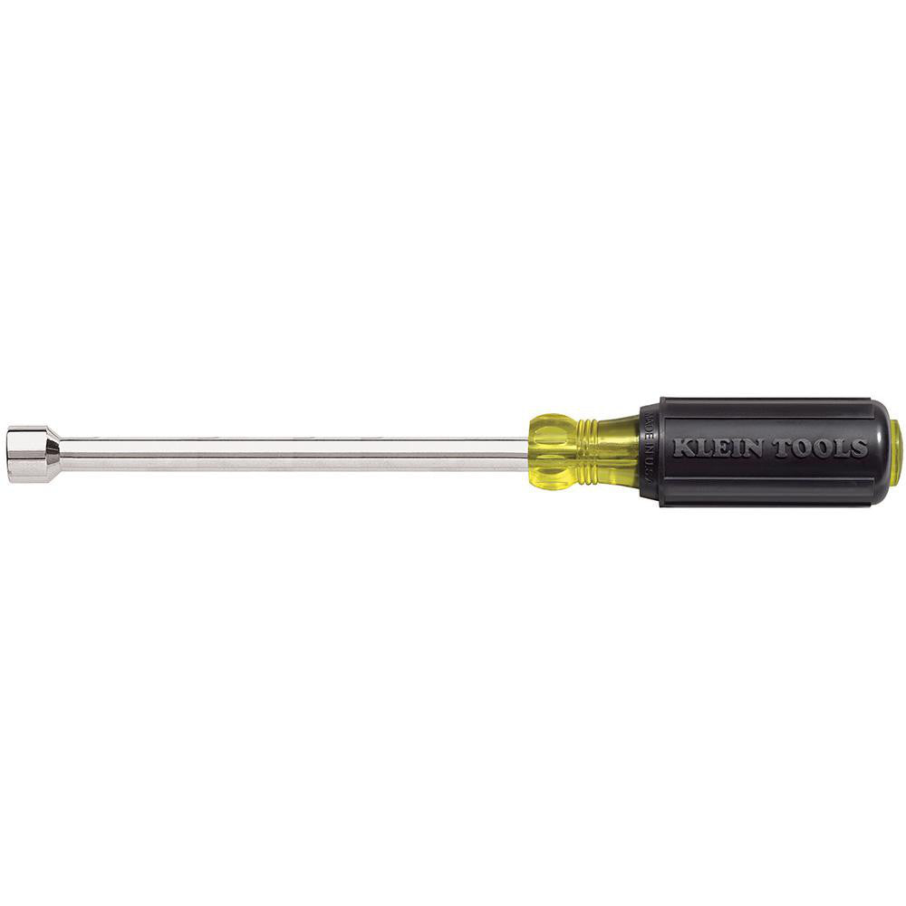 Klein Tools 646-7/16 Nut Driver 7/16" Drive, Hollow Shaft, Color-Coded Handle, 10-5/16" OAL