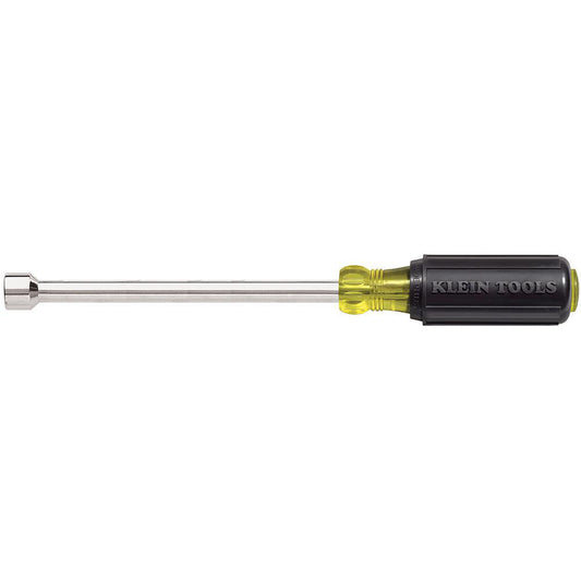 Klein Tools 646-7/16 Nut Driver 7/16" Drive, Hollow Shaft, Color-Coded Handle, 10-5/16" OAL