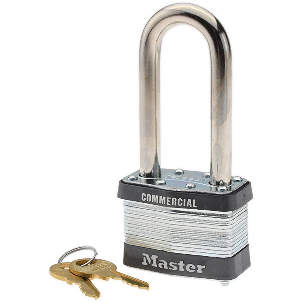 Master Lock 5LJ Padlock Laminated Steel, Keyed Different, 2" Wide