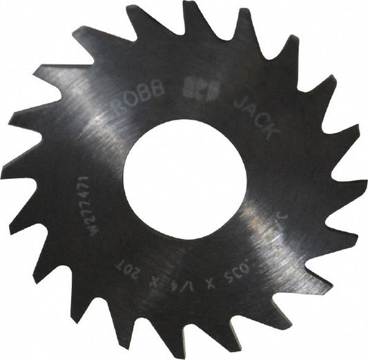 RobbJack C07-0350-08-20 Slitting & Slotting Saw 3/4" Dia, 0.035" Thick, 20 Teeth, Solid Carbide