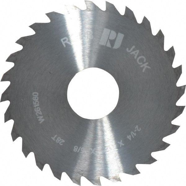 RobbJack C22-1250-20-28 Slitting & Slotting Saw 2-1/4" Dia, 1/8" Thick, 28 Teeth, Solid Carbide