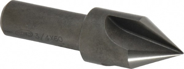 Keo 917-000-043 Countersink 3/4" Head Dia, 60.00 deg Included Angle, 3 Flute, High-Speed Steel, Right Hand Cut