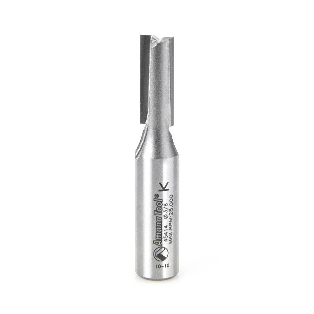 Amana Tool 45414 3/8" Diam, 1" LOC, 2 Flute Straight Router Bit