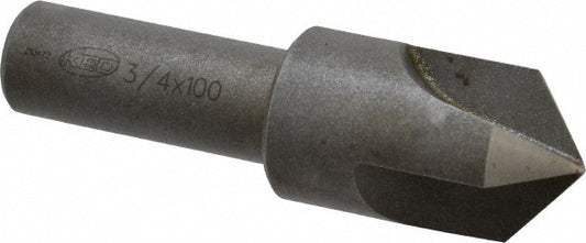 Keo 917-000-037 Countersink 3/4" Head Dia, 100.00 deg Included Angle, 3 Flute, High-Speed Steel, Right Hand Cut