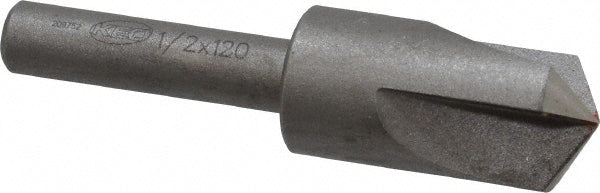 Keo 917-000-017 Countersink 1/2" Head Dia, 120.00 deg Included Angle, 3 Flute, High-Speed Steel, Right Hand Cut