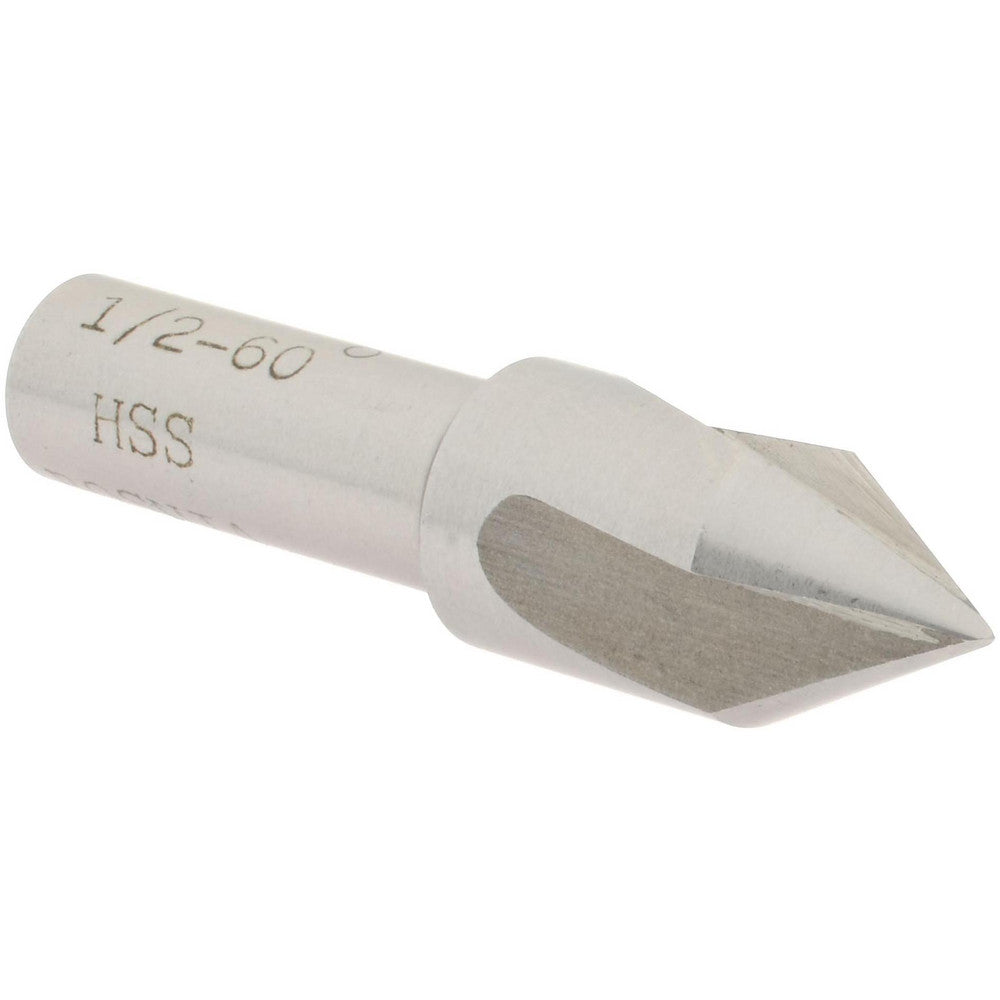 Value Collection SC4060032 Countersink 1/2" Head Dia, 60.00 deg Included Angle, 3 Flute, High-Speed Steel, Right Hand Cut