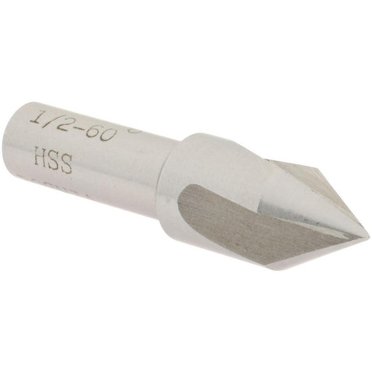 Value Collection SC4060032 Countersink 1/2" Head Dia, 60.00 deg Included Angle, 3 Flute, High-Speed Steel, Right Hand Cut