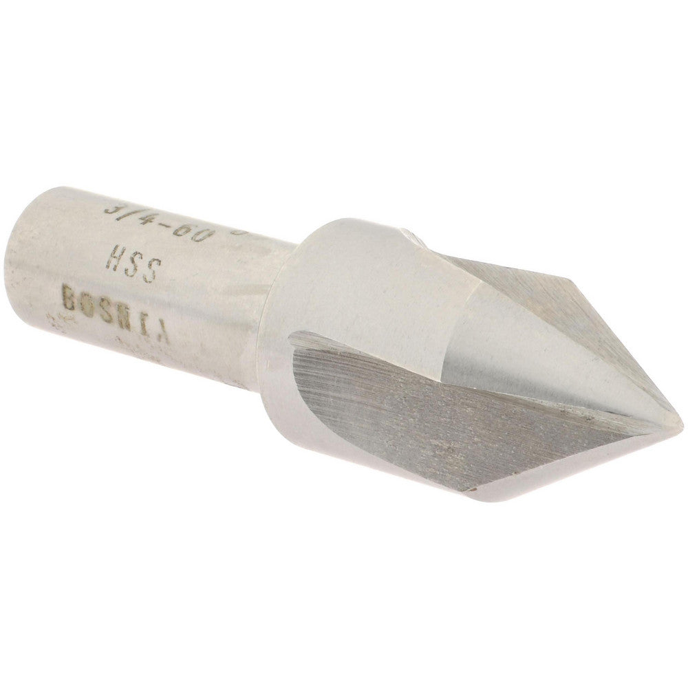 Value Collection SC4060048 Countersink 3/4" Head Dia, 60.00 deg Included Angle, 3 Flute, High-Speed Steel, Right Hand Cut