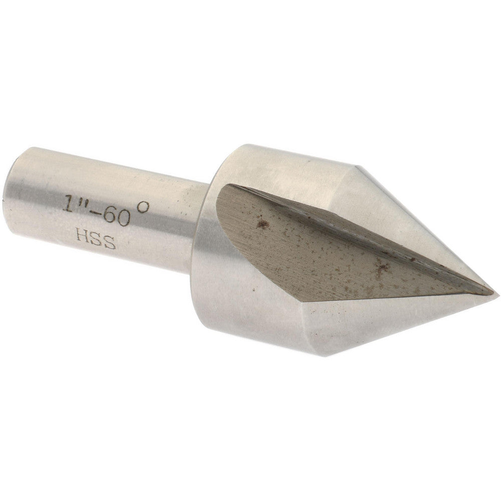 Value Collection SC4060100 Countersink 1" Head Dia, 60.00 deg Included Angle, 3 Flute, High-Speed Steel, Right Hand Cut