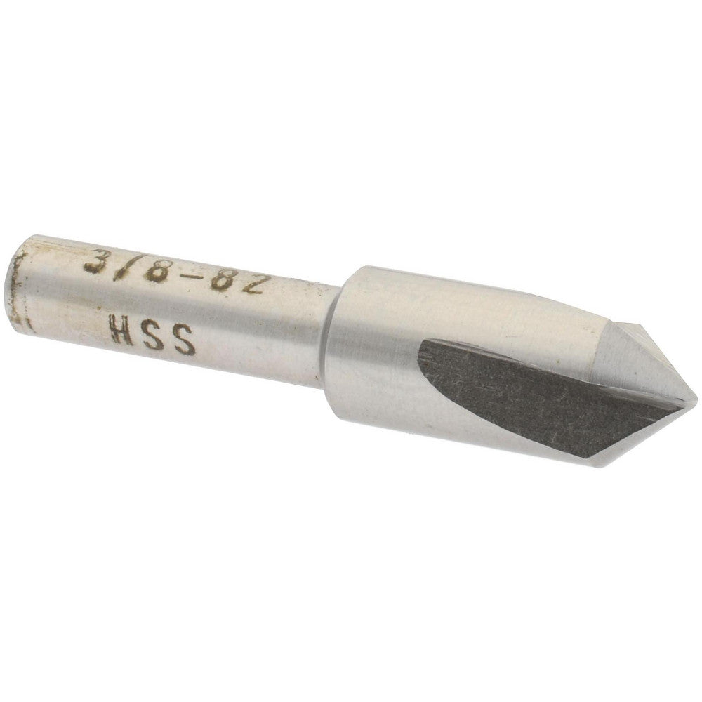 Value Collection SC4082024 Countersink 3/8" Head Dia, 82.00 deg Included Angle, 3 Flute, High-Speed Steel, Right Hand Cut