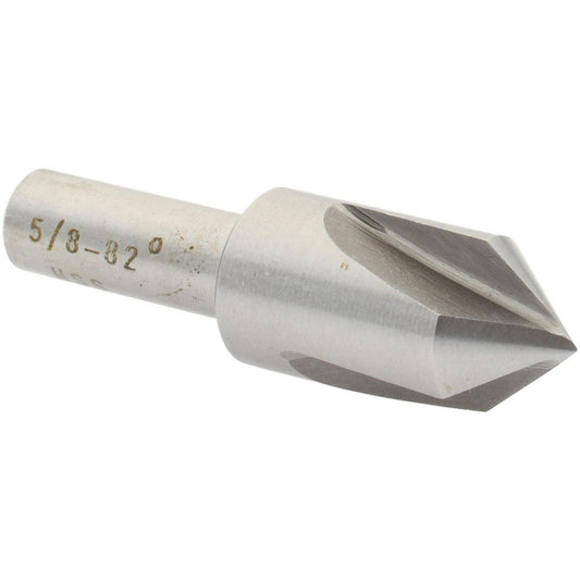 Value Collection SC4082040 Countersink 5/8" Head Dia, 82.00 deg Included Angle, 3 Flute, High-Speed Steel, Right Hand Cut