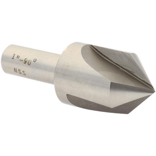 Value Collection SC4090100 Countersink 1" Head Dia, 90.00 deg Included Angle, 3 Flute, High-Speed Steel, Right Hand Cut