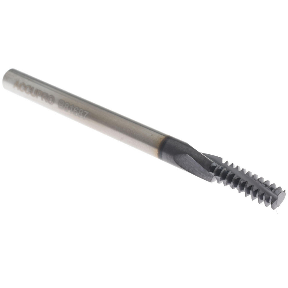 Accupro C911-25020 Helical Flute Thread Mill 1/4-20, Internal, 3 Flute, 0.1875" Shank Dia, Solid Carbide