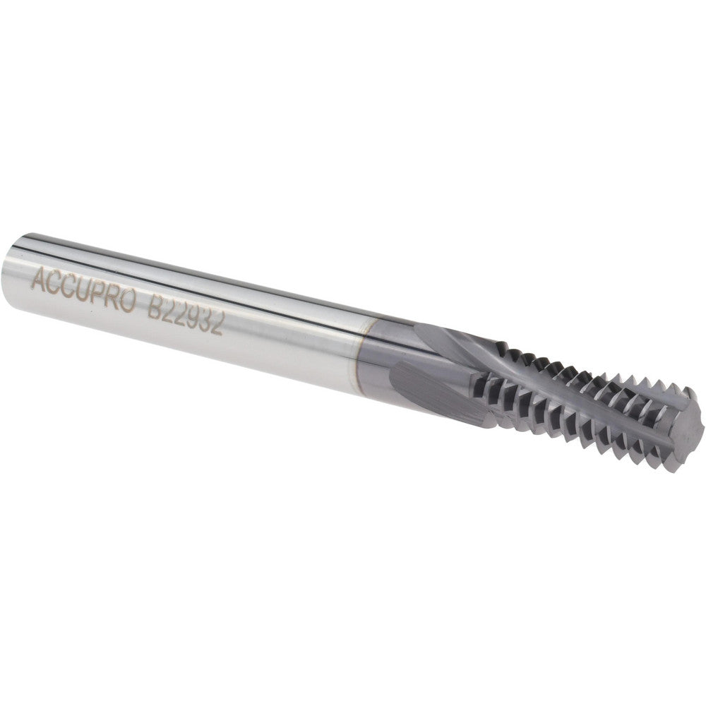 Accupro C911-37516 Helical Flute Thread Mill 3/8-16, Internal, 4 Flute, 0.3125" Shank Dia, Solid Carbide